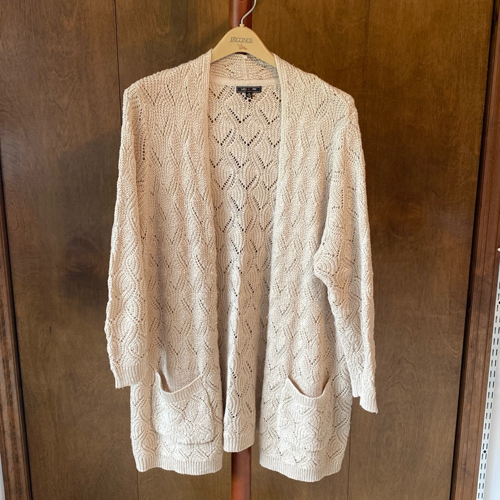 Open-front cardigan